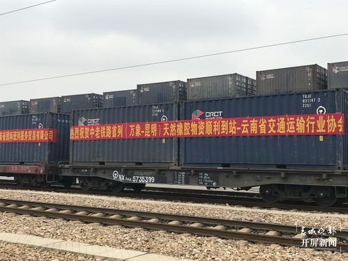 跨越1035公里,中老鐵路首列貨運列車抵達昆明